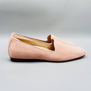 Vionic Shoes Womens 9 Pink Suede Willa Loafer Flats Slip On Comfort Casual